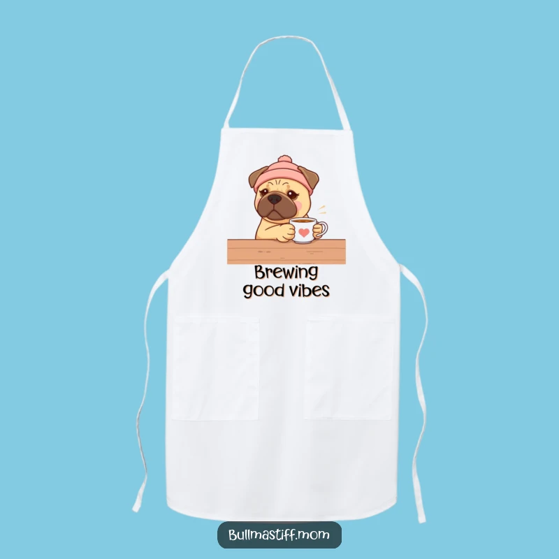 Bullmastiff Kitchen Comfort Apron - Funny Warm Hat Tea Drinker Gift