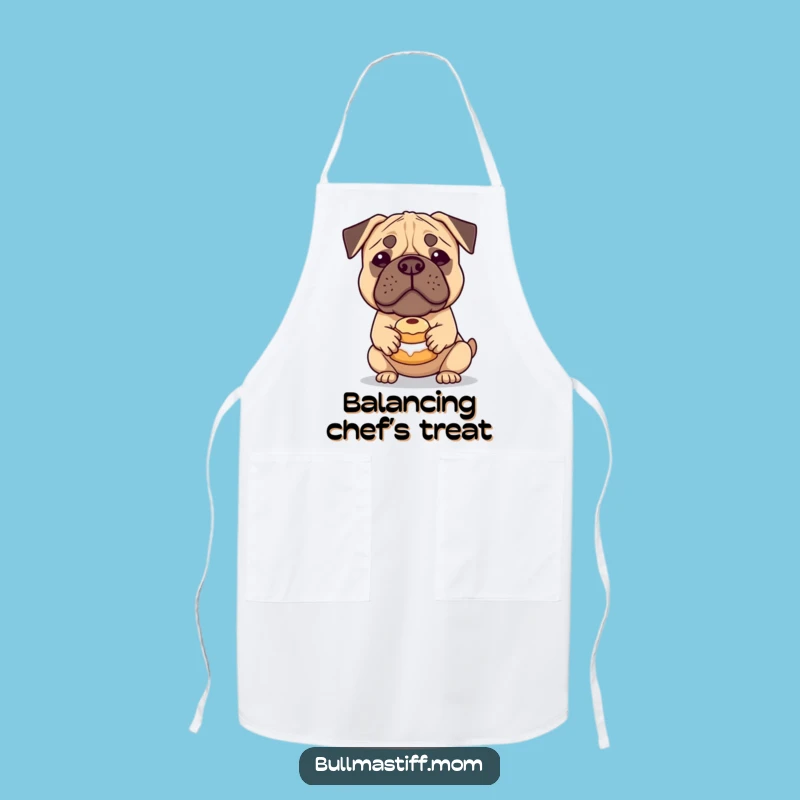 Funny Bullmastiff Pastry Apron: Kitchen Humor for Dog Lovers, Great Funny Gift