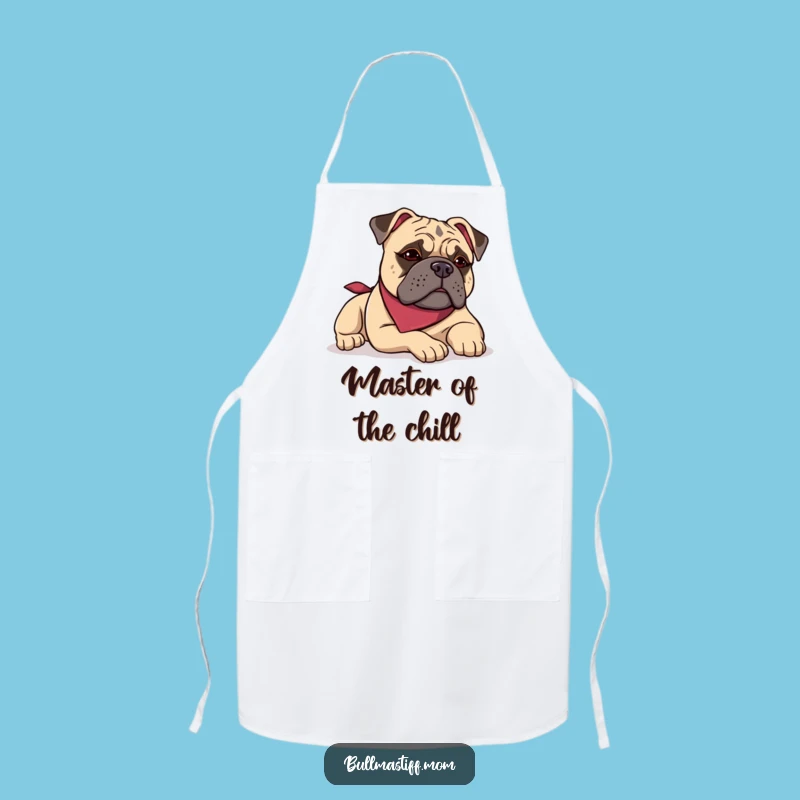 Funny Bullmastiff Bandana Apron: Chef Dog Lover Kitchenwear, Humorous Cooking Gift!