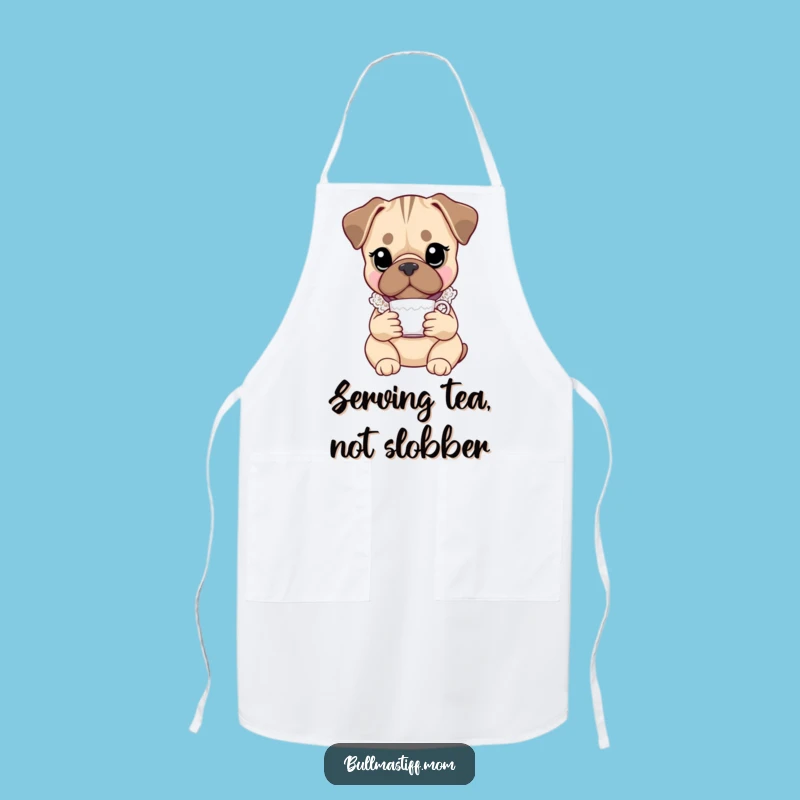 Funny Bullmastiff Apron: Elegant Chef Dog for Kitchen Humor