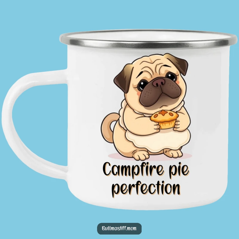 Funny Bullmastiff Baker Camping Mug: Durable Dog Lover Cup for Outdoors