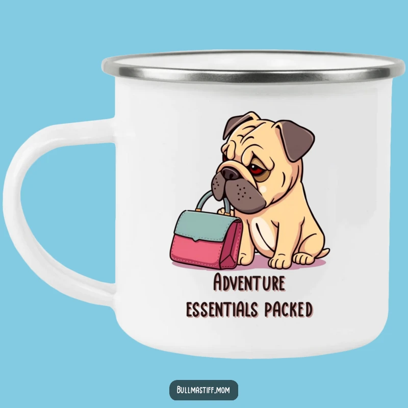 Chic Funny Bullmastiff Handbag Camping Mug: Dainty Purse, Thoughtful Style - Outdoor Gift!