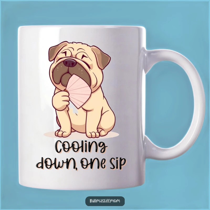 Funny Bullmastiff Fanning Gracefully Mug: A Hilarious Gift for Dog Lovers
