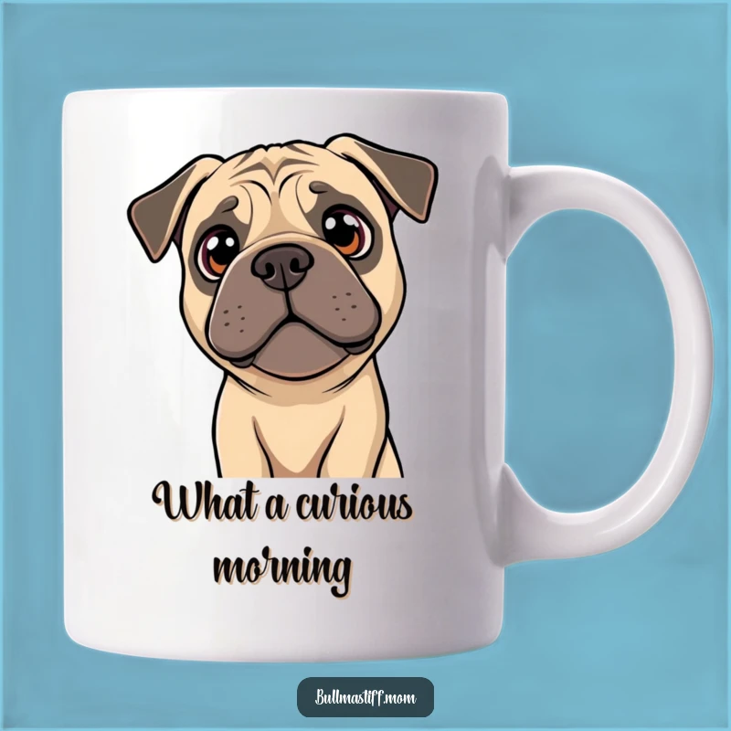 Funny Bullmastiff Head Tilt Mug: A Curious Gift for Inquisitive Dog Lovers