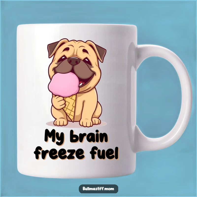 Funny Ice Cream Bullmastiff Mug: Sweet Treat Dog Lover Gift, Perfect for Summer Fun!