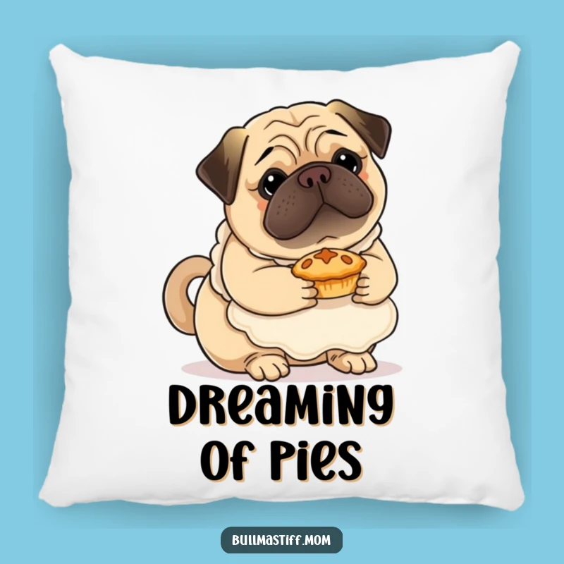Funny Bullmastiff Baker Pillow: Soft Cute Dog Cushion for Comfort