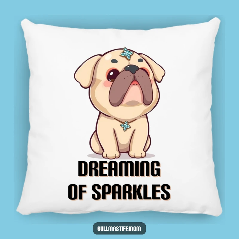 Funny Kawaii Bullmastiff Brooch Pillow: Cute Comfort, Adorable Funny Gift