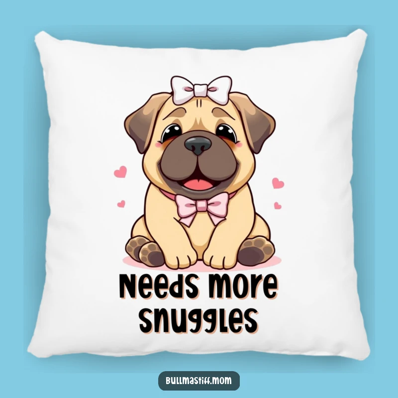 Funny Bullmastiff Hug Pillow: Cozy Comfort for Dog Lovers and Cuddle Enthusiasts