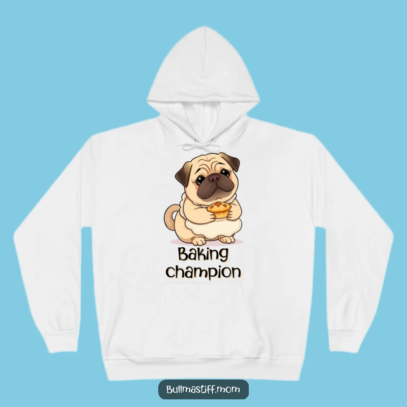 Cozy Funny Bullmastiff Baker Hoodie: Warm Dog Lover Sweatshirt Gift