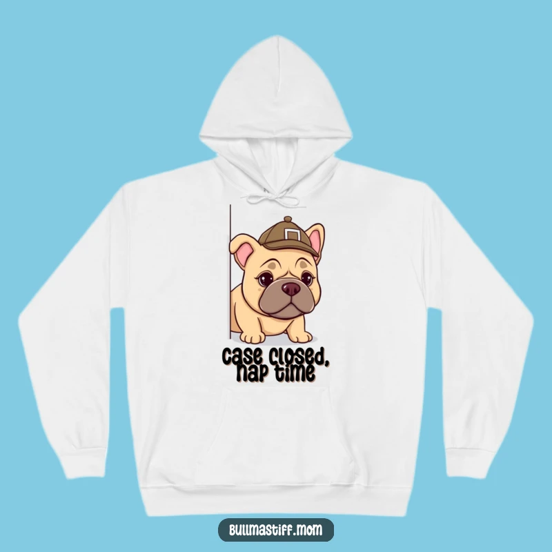 Cozy Funny Bullmastiff Detective Hoodie - Warm Mystery Lover Gift for Cold Days