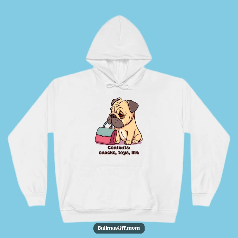 Cozy Funny Bullmastiff Handbag Hoodie: Dainty Purse, Thoughtful Style - Warm Gift!