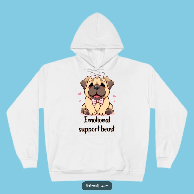 Cozy Funny Bullmastiff Hug Hoodie: Warm Comfort for Dog Lovers and Hug Enthusiasts