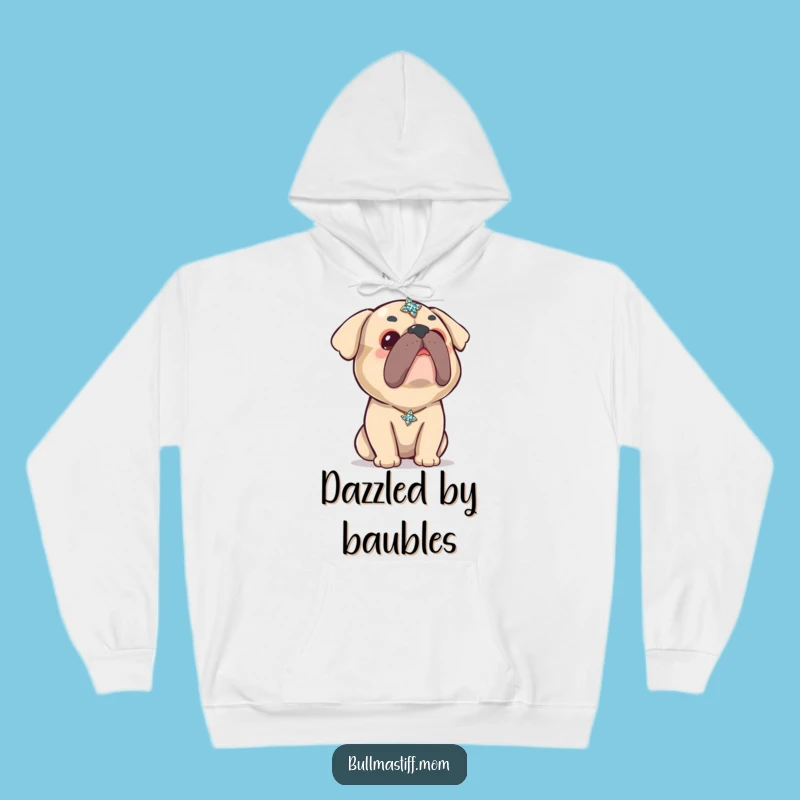 Funny Kawaii Bullmastiff Brooch Hoodie: Cozy Cute Dog Lover's Funny Gift