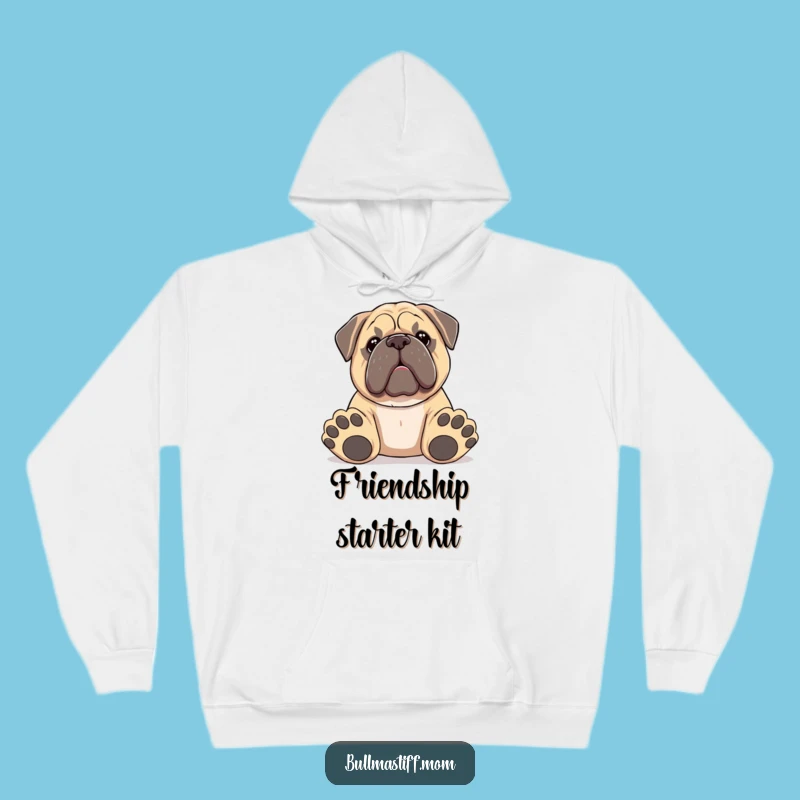Funny Big Paws Bullmastiff Hoodie: Cozy Playful Dog Sweatshirt, Perfect Gift!