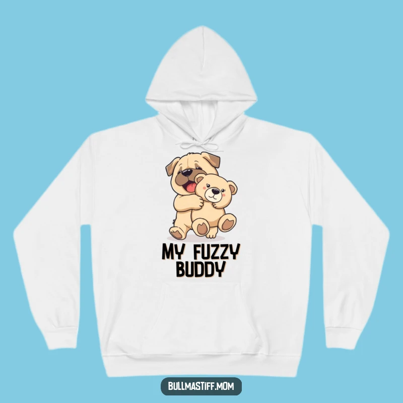 Funny Bullmastiff Teddy Hoodie: Cozy Up with a Joyful Canine Companion