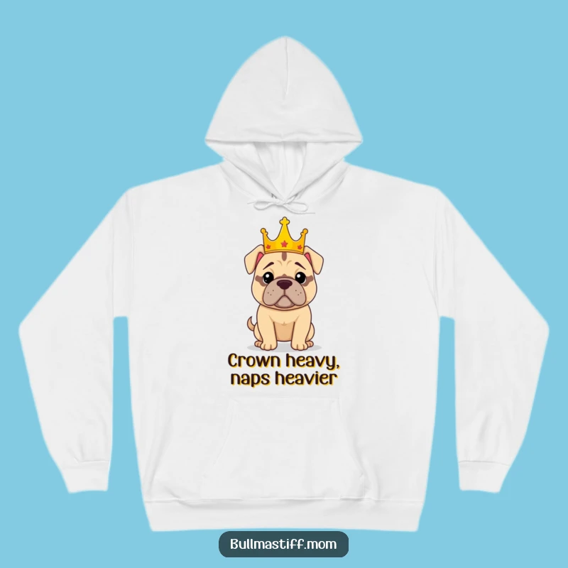 Funny Royal Bullmastiff Dog Hoodie: Cozy Canine Confidence!