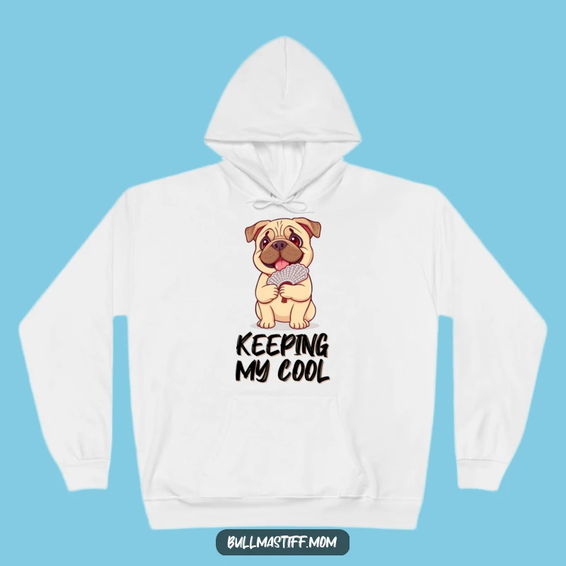 Cozy Funny Happy Bullmastiff Lace Fan Hoodie: Warmth Meets Whimsical Style
