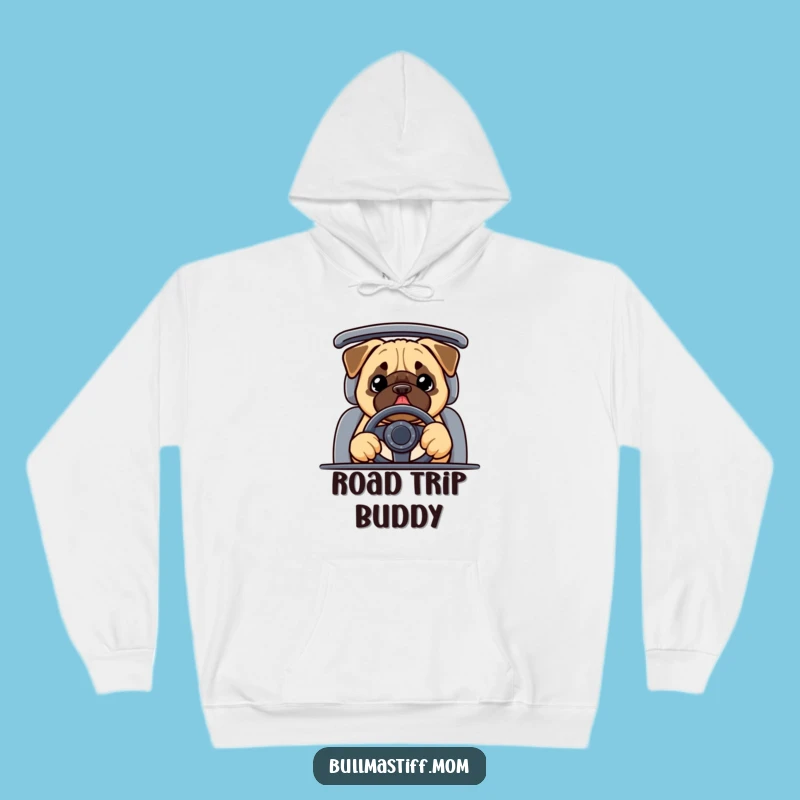 Funny Bullmastiff Hoodie: Cozy and Hilarious Dog Driving Wear