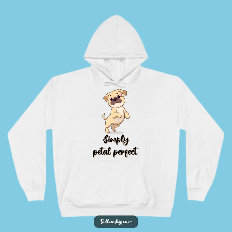 Cozy Funny Bullmastiff Flower Ear Hoodie: Stylish Comfort for Dog Lovers