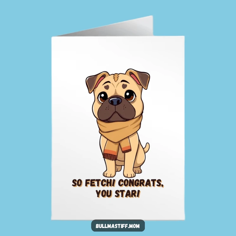 Free Printable Stylish Bulldog Congrats Card - Humorous Downloadable Gift
