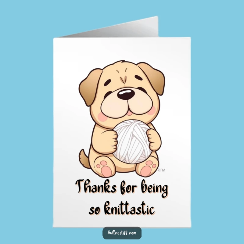 Free Printable Cozy Bulldog Thank You Card - Kind Downloadable Gift