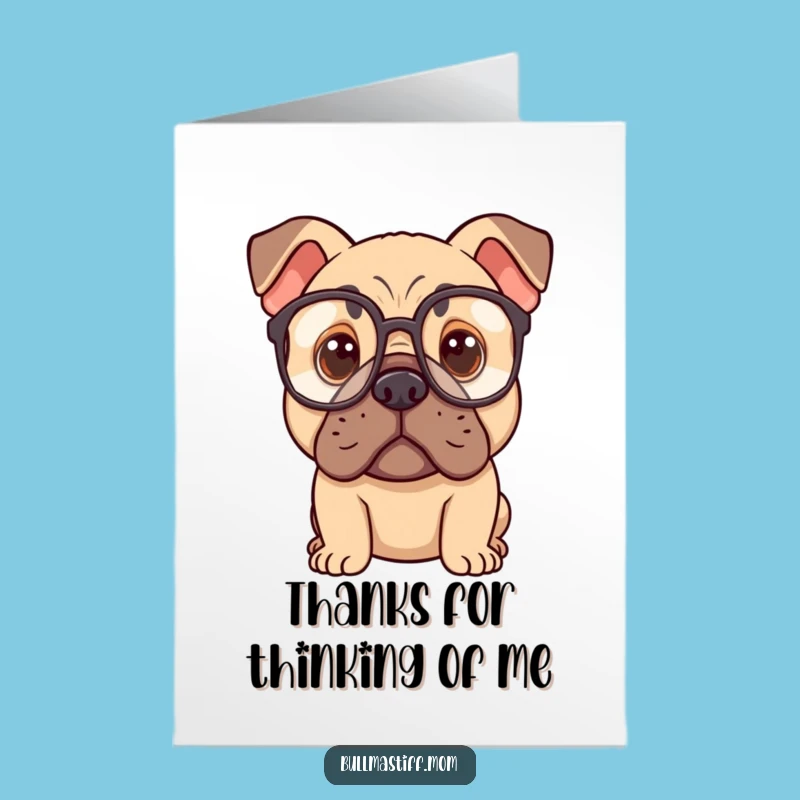 Free Printable Wise Bulldog Thank You Card - Reflective Downloadable Gift