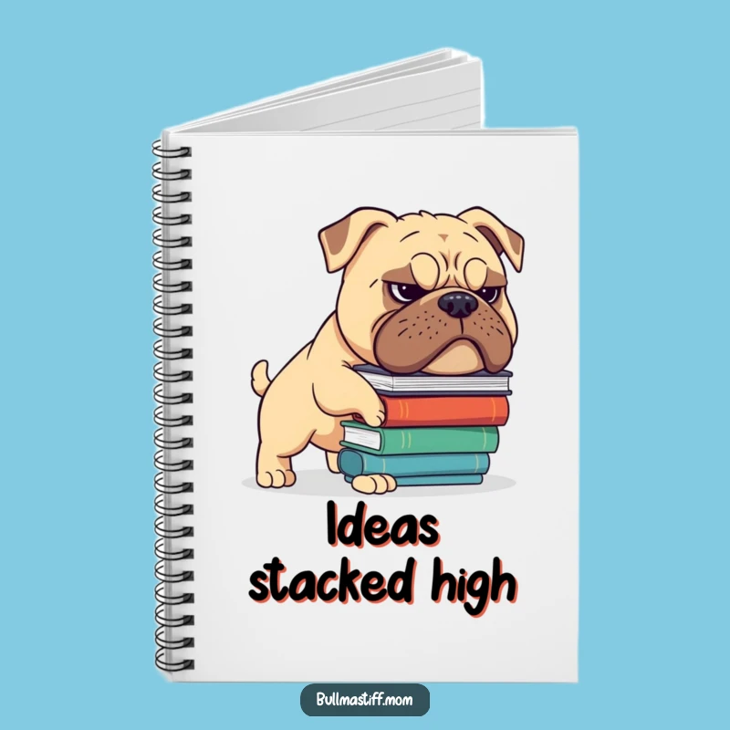 Funny Bullmastiff Book Balance Notebook: Grimace Journal, Hilarious Study Notes, Perfect Gift