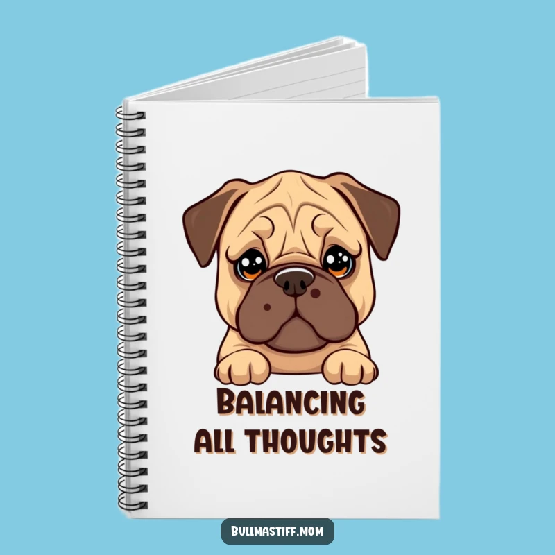 Funny Bullmastiff Cookie Balance Notebook: Jot Down Treat Thoughts
