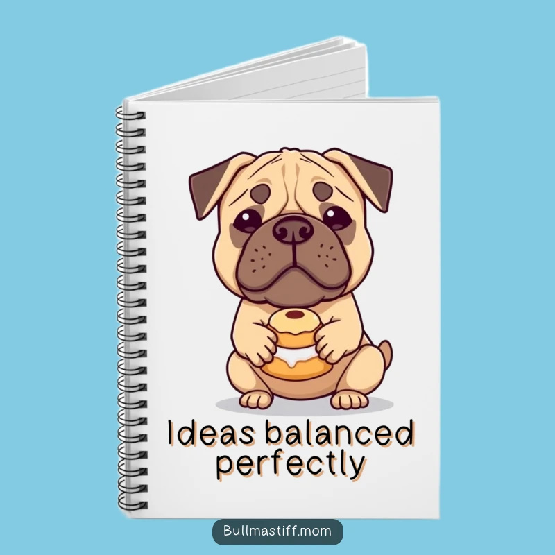 Funny Bullmastiff Pastry Notebook: Jot Down Ideas with Canine Humor, Funny Gift