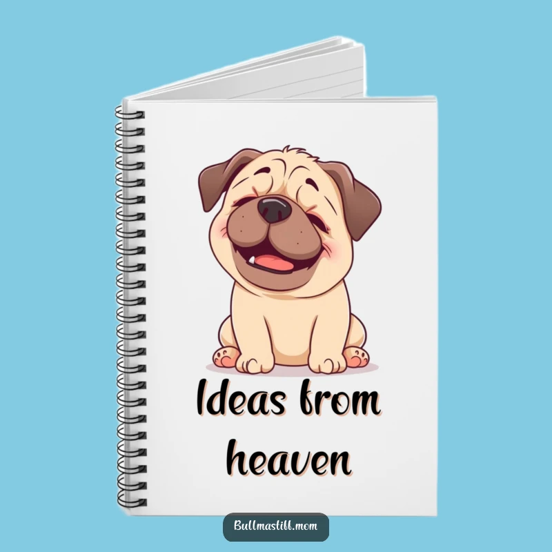 Funny Happy Bullmastiff Notebook - Scratch Bliss Journal, a Hilarious Dog Lover Gift