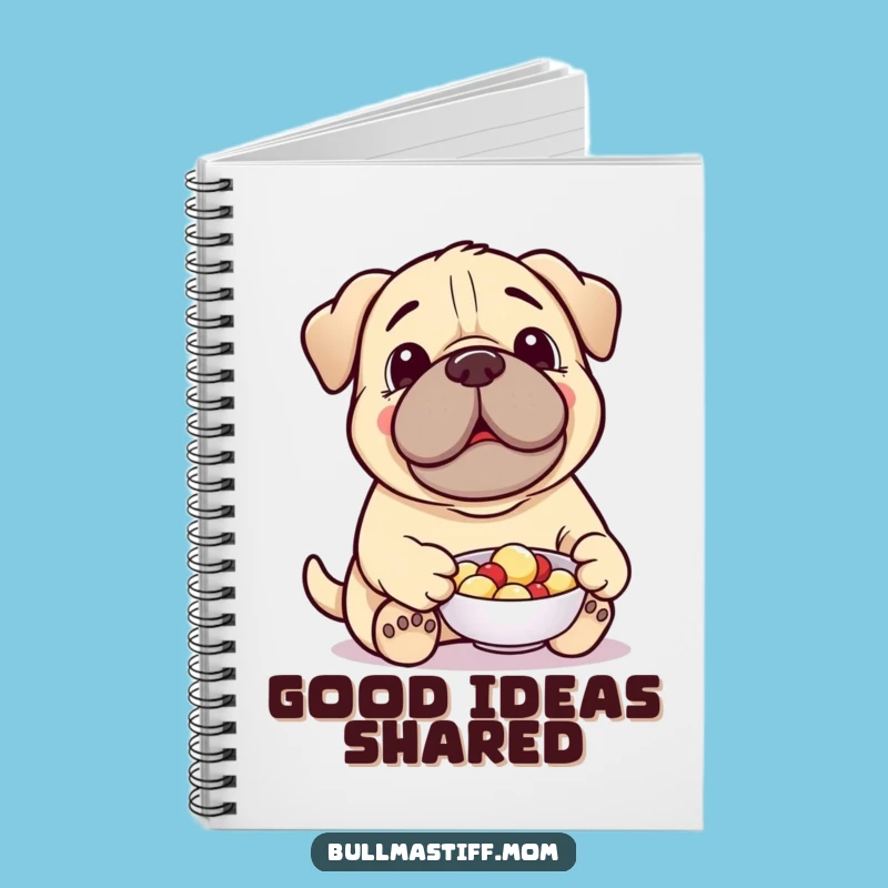 Funny Treat-Giving Bullmastiff Notebook: Generous Journaling, Perfect Funny Gift