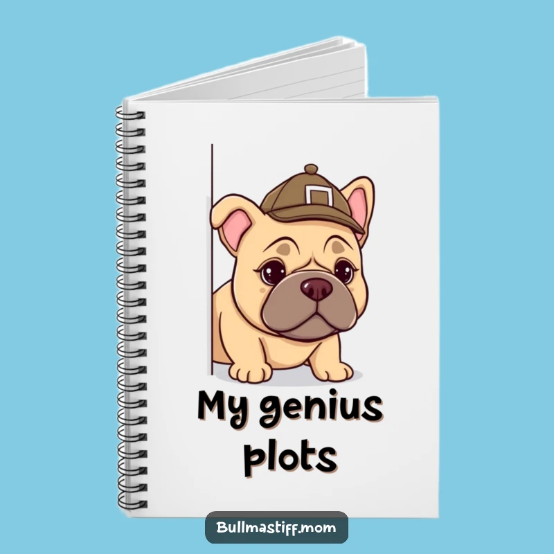 Funny Bullmastiff Detective Notebook - Jot Down Secrets and Ideas Gift