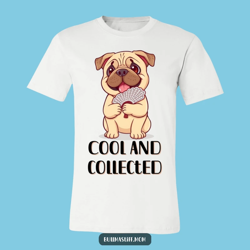 Funny Happy Bullmastiff Lace Fan Tee: Playful Dog Apparel and Gift