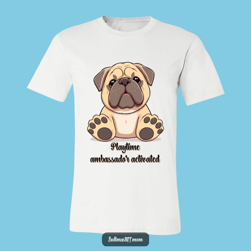 Funny Big Paws Bullmastiff Tee: Playful Dog Offer T-Shirt, Great Humorous Gift!