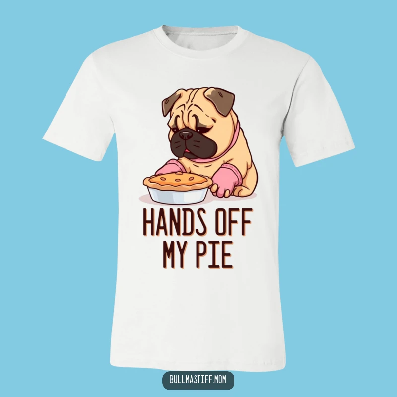 Funny Bullmastiff Baker T-Shirt: Oven Mitts Pie Fun Gift
