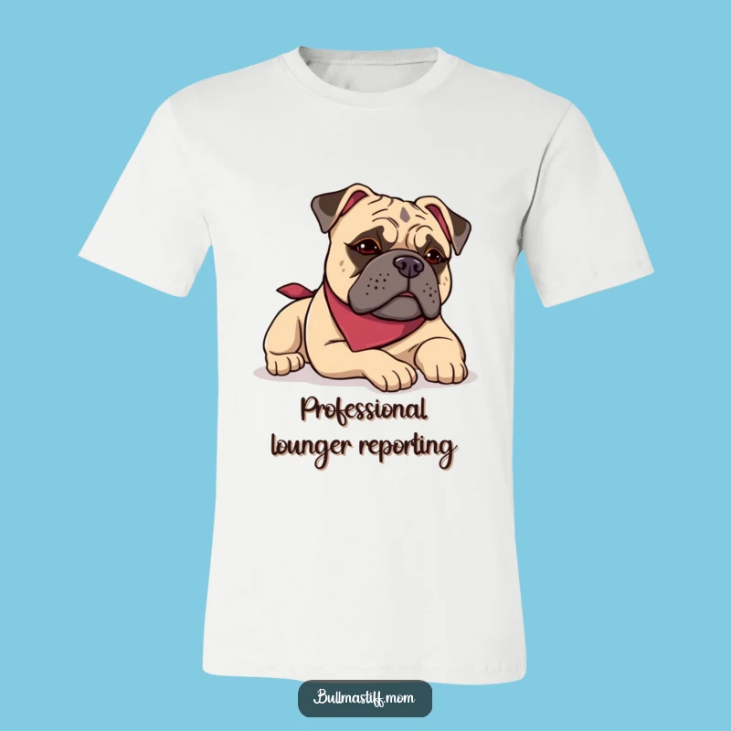 Funny Bullmastiff Bandana T-Shirt: Comfy Dog Lover Tee, Hilarious Gift for Him or Her!