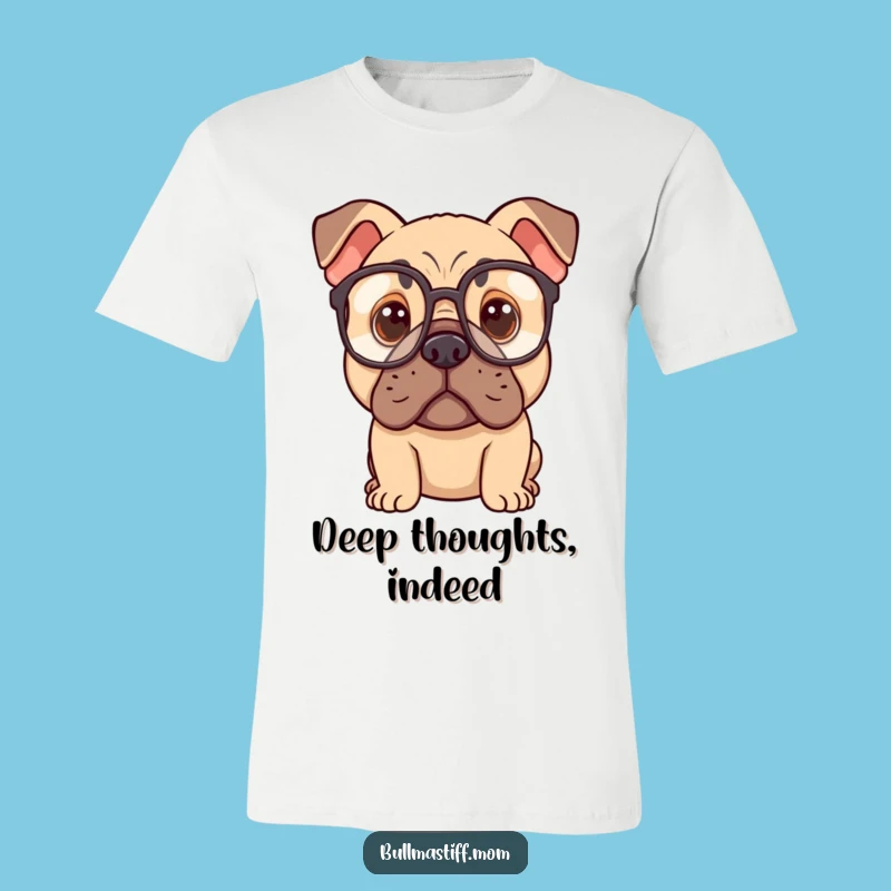 Funny Bullmastiff Specs Tee: Unleash Your Inner Thinker with This Canine Style