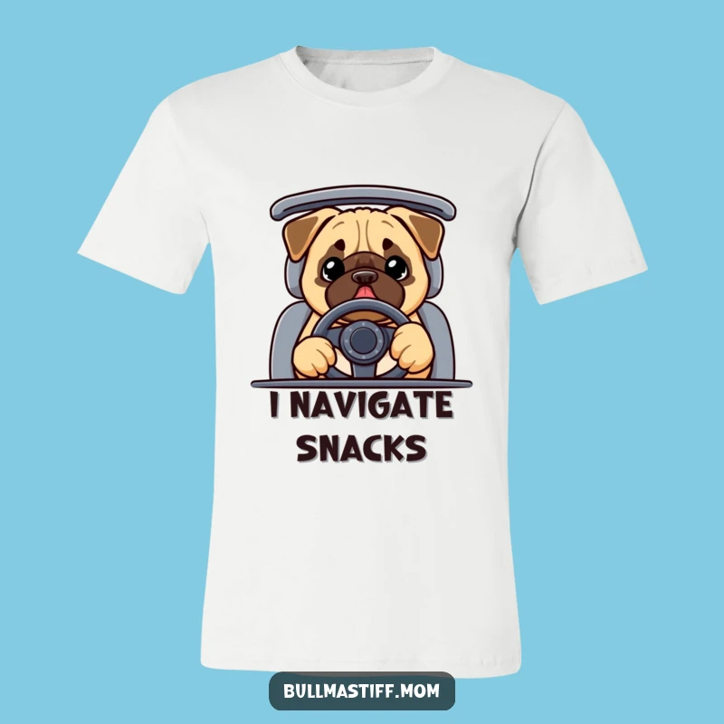 Funny Bullmastiff T-Shirt: Hilarious Dog Driving Tee for Ultimate Comfort