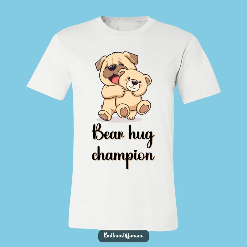 Funny Bullmastiff Teddy Tee: Spread Joy with This Huggable Canine Friend