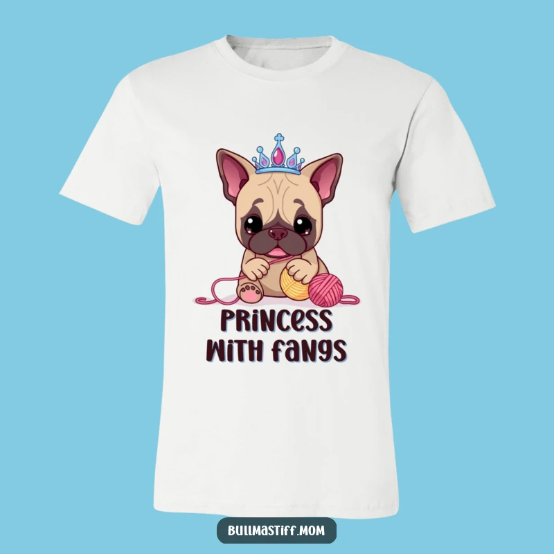 Funny Bullmastiff Tiara T-Shirt: Hilarious Dog Lover Apparel and Playful Gift