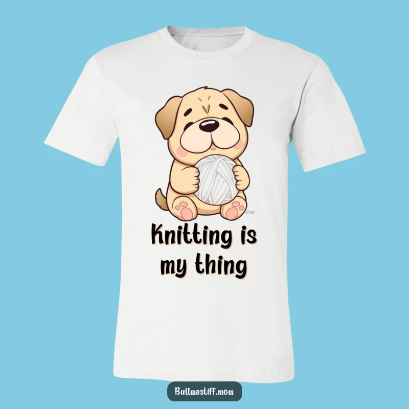 Funny Bullmastiff Yarn Tee: Knit, Crochet, and Smile with This Adorable Dog