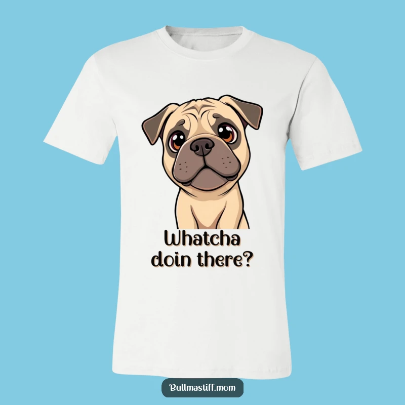 Funny Bullmastiff Head Tilt T-Shirt: Curiosity and Charm for Dog Fans