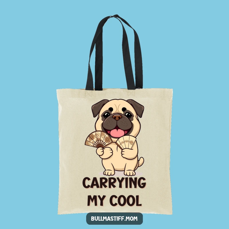 Funny Bullmastiff Tote Bag: Cheerful Fan, Chic & Joyful Accessory Gift