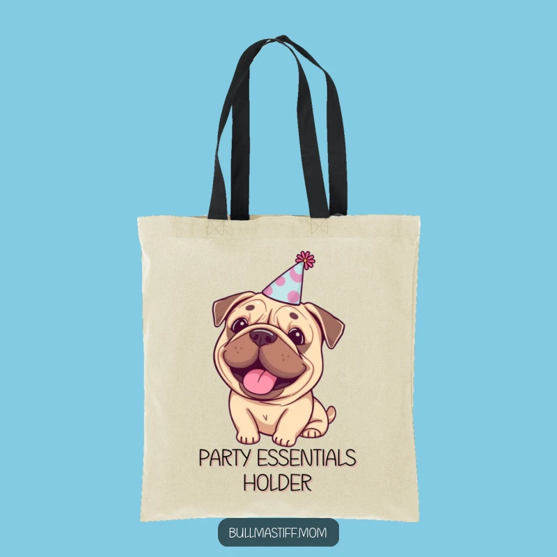 Bullmastiff Celebration Tote Bag - Funny Party Dog Accessory Gift